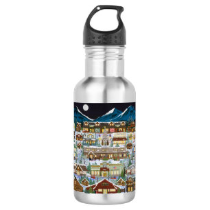 Garrafa Natal debaixo das Montanhas Cascata