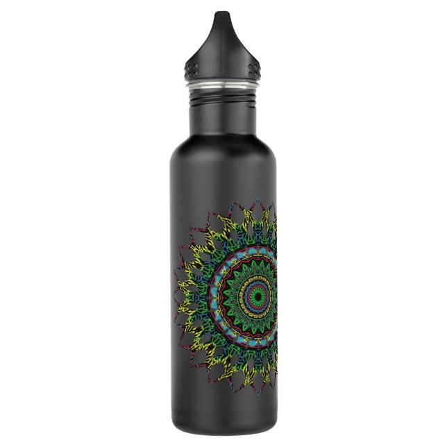 Garrafa Neon Mandala Personalizado (Esquerda)