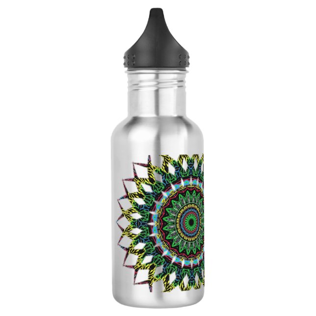 Garrafa Neon Mandala Personalizado (Esquerda)