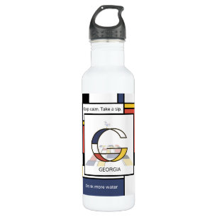 Garrafa Neoplasticismo espantoso Monograma de Arte. Letra 