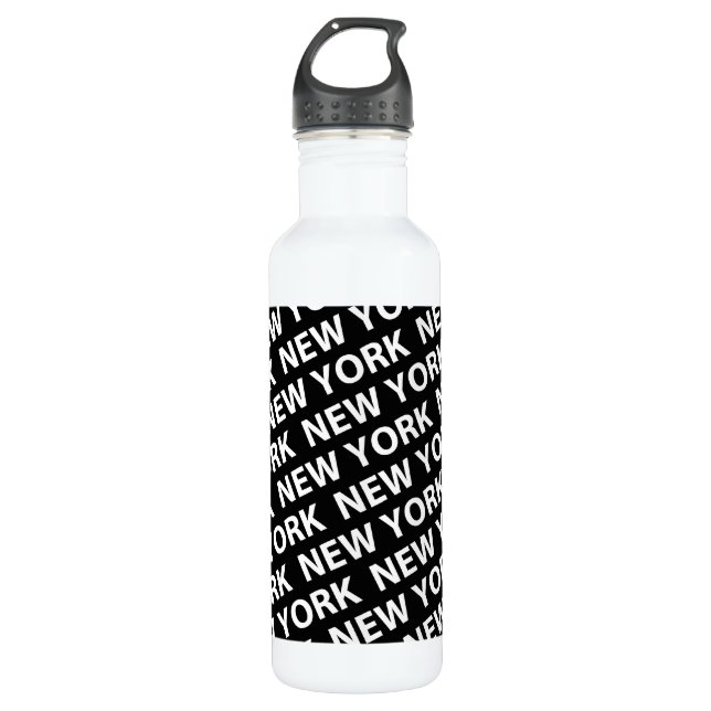 Garrafa New York Pattern White (Frente)