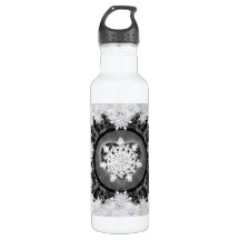 Nexo preto de rendas cerâmicas e floco de neve