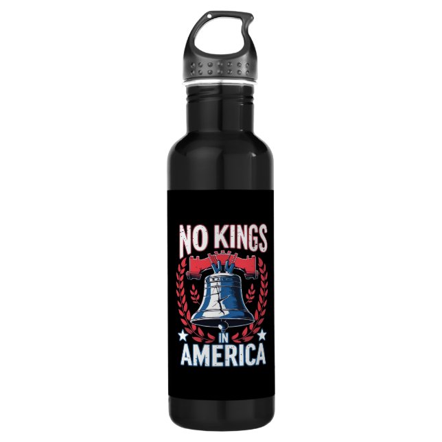Garrafa No Kings In America Design Classic Artistic Graphi (Frente)