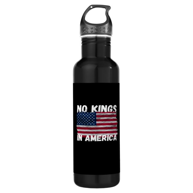 Garrafa No Kings In America USA Flag Freedom Classic (Frente)