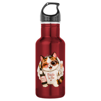 Garrafa Noiva Gatinha Calico Fofo e Aconchegante para ser 