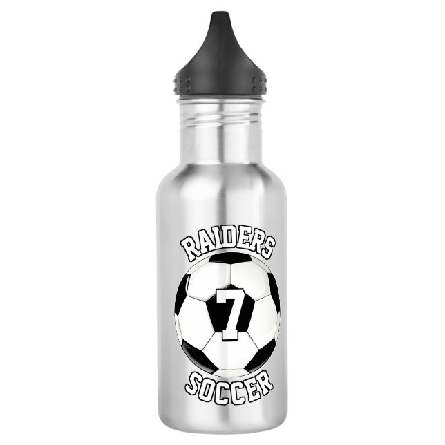 Garrafa Nome da Equipe Personalizada do Futebol e Número d (Esquerda)