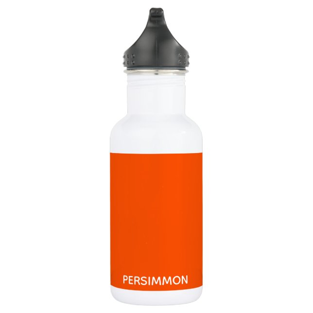 Garrafa Nome de cor vermelha do salmão (Direita)