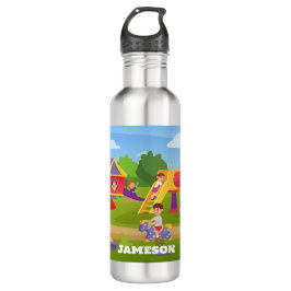 Garrafa Nome do Diário de Cartoon Colorido para Crianças C