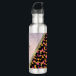 Garrafa Nome Monograma do Sparkle de Impressão Animal<br><div class="desc">Tumbler de corte com impressão animal adicione seu próprio texto ou nome</div>