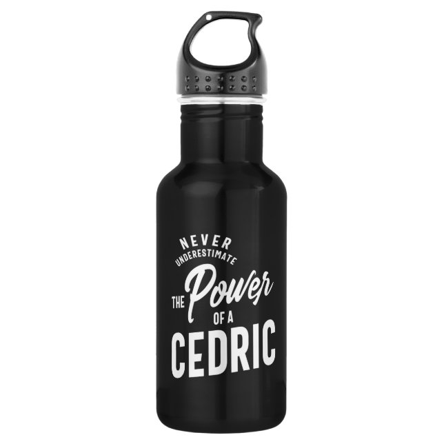 Garrafa Nome Personalizado Cedric - Presente de Aniversári (Frente)