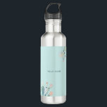 Garrafa Nome Personalizado dos Amantes de Plantas de Pera<br><div class="desc">Molho verde-picante Enxerga Cactos Planta Alojamentos Nome-Personalizado garrafa d'água</div>