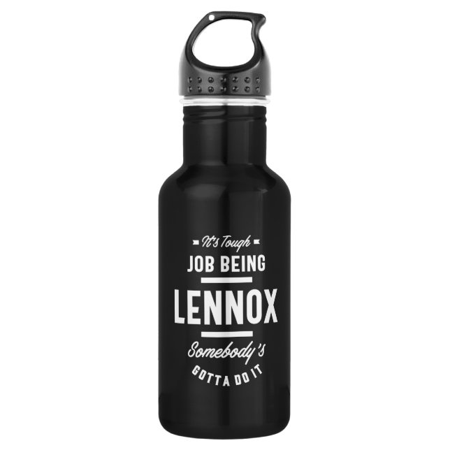 Garrafa Nome Personalizado Lennox Aniversário (Frente)