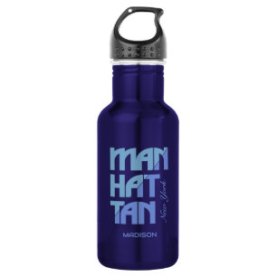 Garrafa Nome Personalizado Manhattan Nova York