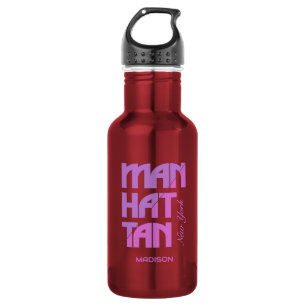 Garrafa Nome Personalizado Manhattan Nova York