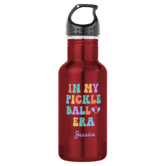 Garrafa Nome Personalizado Retro Na Minha Era de Picklebal