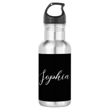 Nome Personalizado Script Black Wedding Water
