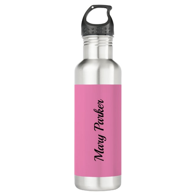 Garrafa Nome Profissional Rosa Simples Simples (Frente)