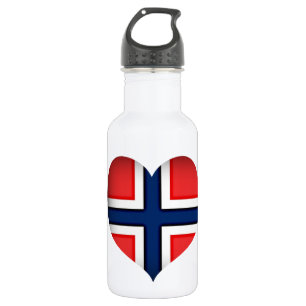 Garrafa Norway Flag Heart