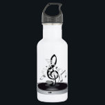 Garrafa Notas musicais em um álbum<br><div class="desc">Um design legal para todo o fan de música é este notas musicais em um álbum. O design é um álbum preto com uma nota musical grande que levanta-se nele. Este as notas musicais em um design do álbum olham grandes</div>