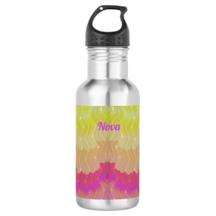 Garrafa NOVA ~ Rosa Púrpura bege amarelo