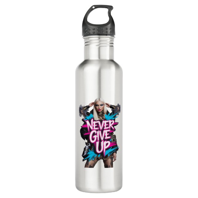 Garrafa Nunca Desistir da Cotação do Grafite (Frente)