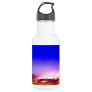 Garrafa Nuvens Sunset e Céu Azul