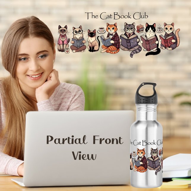 Garrafa "O Clube do Livro de Gatos" (Criador carregado)