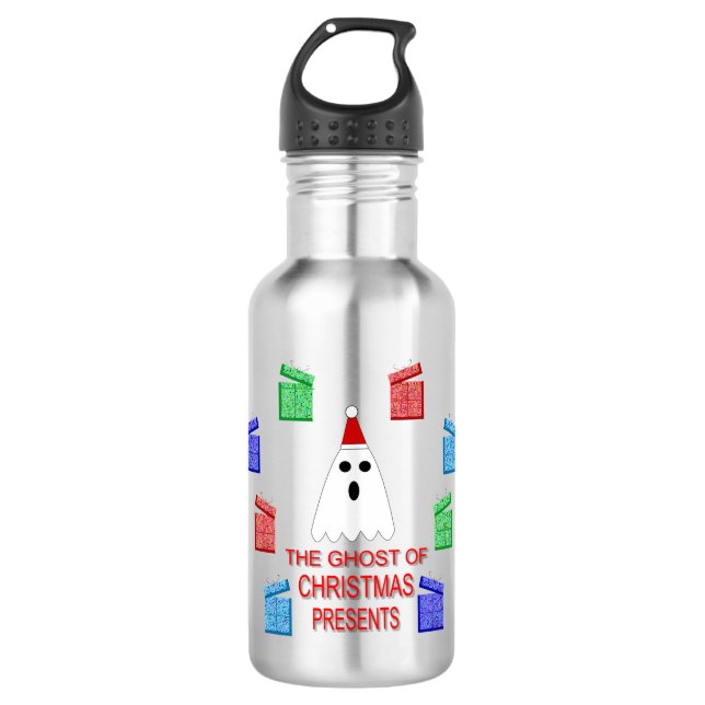 Garrafa O Fantasma do Natal Apresenta Engraçado (Frente)