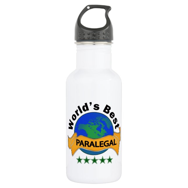 Garrafa O melhor Paralegal do mundo (Frente)