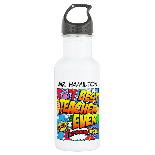 Garrafa O melhor professor sempre feito sob encomenda (Frente)