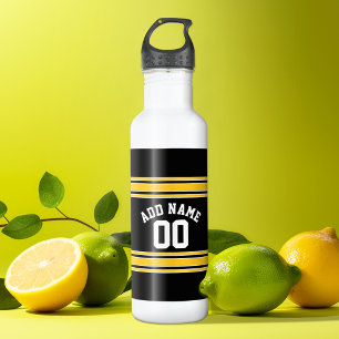 Garrafa O ouro preto ostenta o jérsei com seus nome e