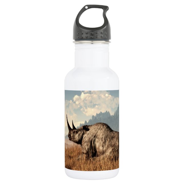 Garrafa O rinoceronte Woolly velho (Frente)