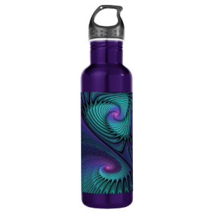 Garrafa O roxo encontra a arte abstrata moderna do Fractal