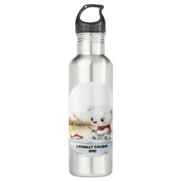 Garrafa O Urso Pequeno Acabou Por Lançar Um Peixe