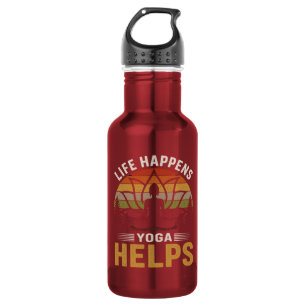 Garrafa O Yoga Ajuda na Vida