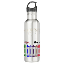 Garrafa Obrigado, Design de Estrela Crayon para Professora