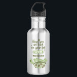Garrafa Obtenha bons desejos e simpatia personalizada<br><div class="desc">Não há melhor maneira de animar seu amigo ou membro da família com algum humor quando não estão bem e desejando que eles fiquem bem logo do que esta garrafa de água fofa com uma tartaruga nas costas e as palavras "Espero que você esteja de volta aos pés" Adicione um...</div>