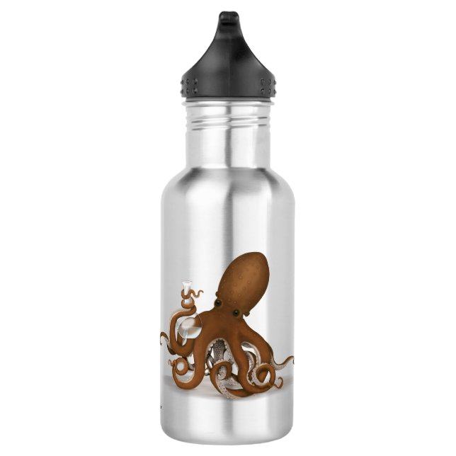 Garrafa Octopus Holding Chemistry Flask Steampunk Science (Direita)