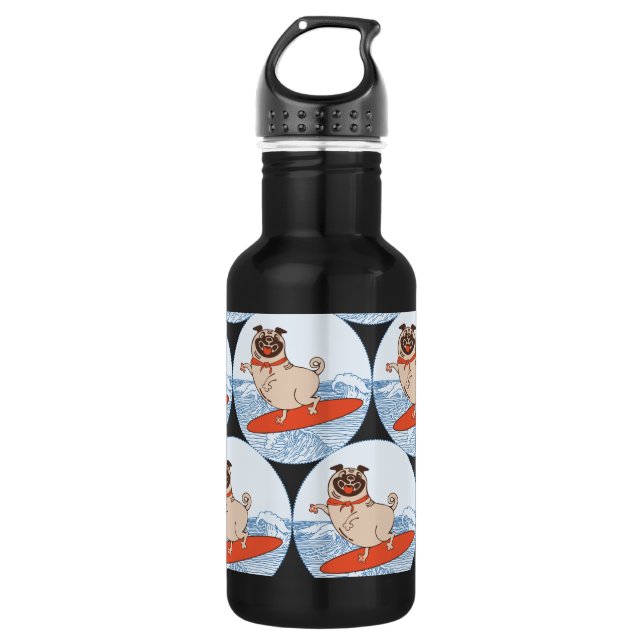 Garrafa Onda cavalgando cachorro feliz na banda do cacheco (Frente)