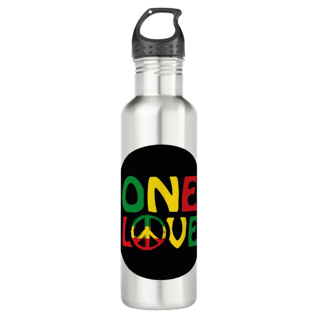 Garrafa One Love, Reggae design (Frente)
