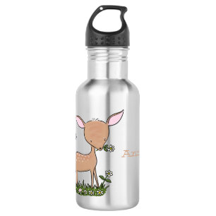 Garrafa Óptica de desenho animado de veado de bebê feliz