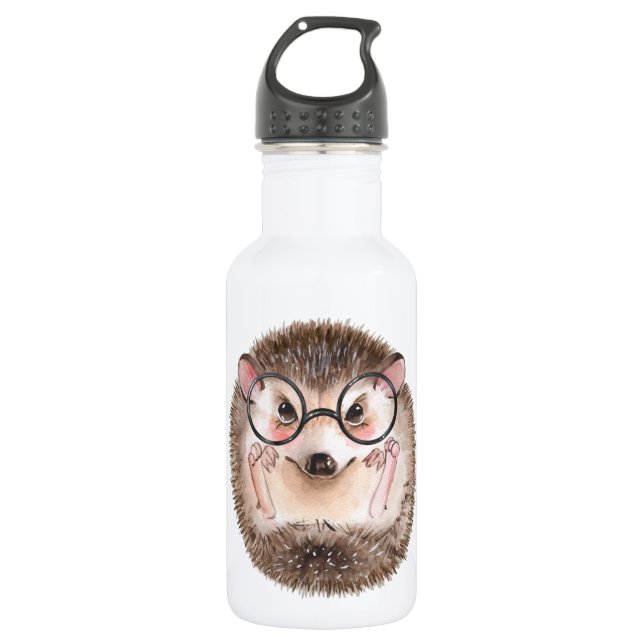 Garrafa Orelo de aquarela em copos (Frente)