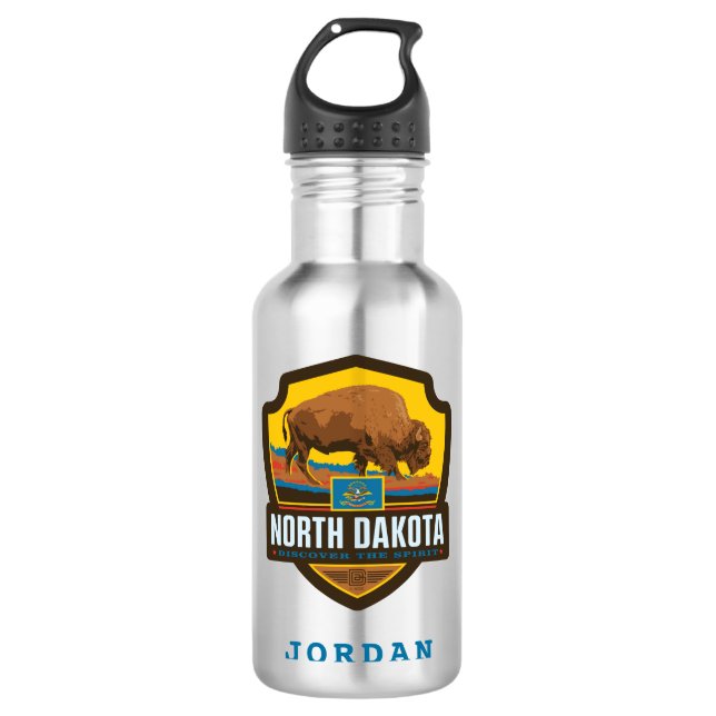 Garrafa Orgulho Estatal | Dakota do Norte (Frente)