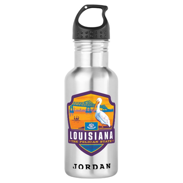Garrafa Orgulho Estatal | Louisiana (Frente)