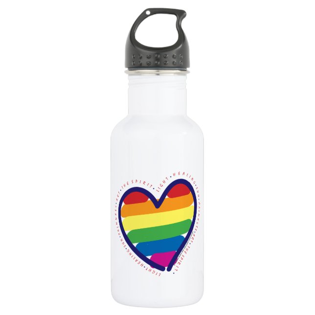 Garrafa Orgulho gay Heart (Frente)