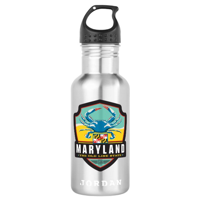 Garrafa Orgulho | Maryland do estado (Frente)