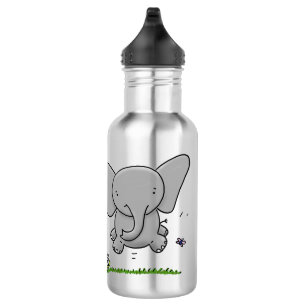Garrafa Ótima ilustração de desenho animado de elefante be