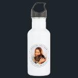 Garrafa Ótima Mãe De Cachorro Desde 20XX Foto Simples Clás<br><div class="desc">Este design simples e clássico é composto por tipografia serif e adiciona uma foto personalizada.</div>