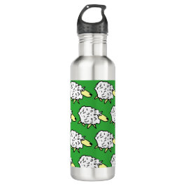 Garrafa Ovelha divertida em estilo de desenho animado