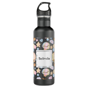 Garrafa Padrão de Aquarela do Balão de Ar Quente